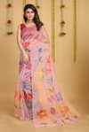 VK 4148 Printed Organza Party Wear Sarees Wholesale Clothing Suppliers In India